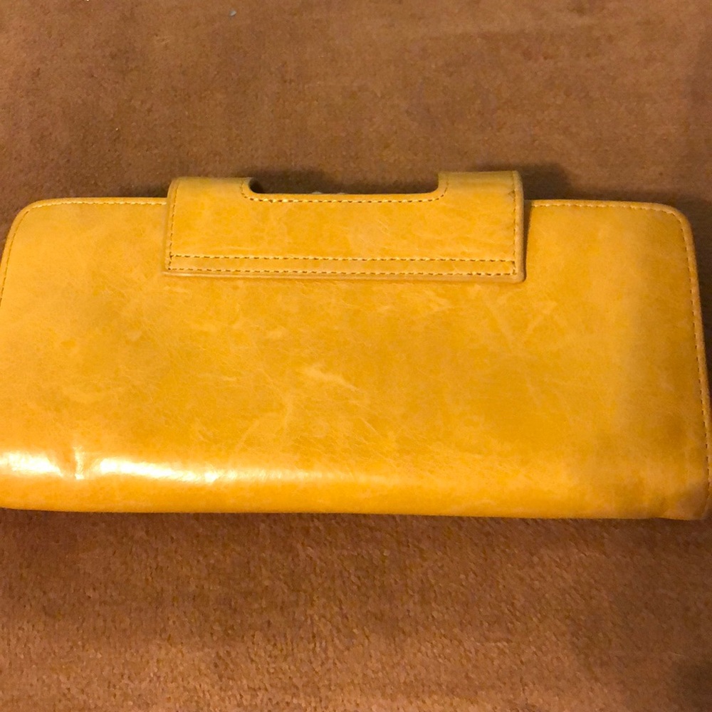 Unique yellow hobo wallet